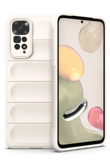 Newface Xiaomi Redmi Note 11 Kılıf Optimum Silikon - Krem resmi