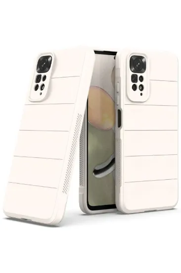 Newface Xiaomi Redmi Note 11 Kılıf Optimum Silikon - Krem resmi