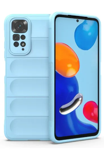 Newface Xiaomi Redmi Note 11 Kılıf Optimum Silikon - Sky Blue resmi