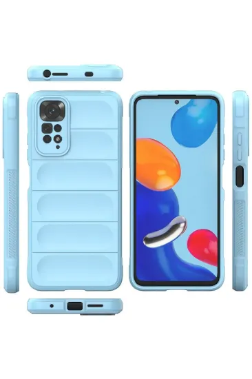 Newface Xiaomi Redmi Note 11 Kılıf Optimum Silikon - Sky Blue resmi