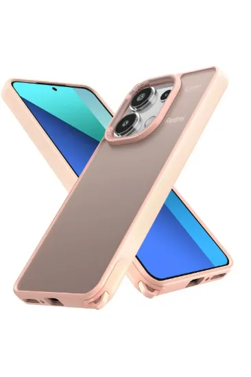 Newface Xiaomi Redmi Note 13 4G Kılıf Elegant Kapak - Pudra resmi