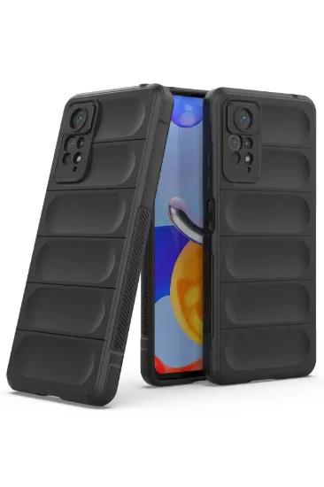 Newface Xiaomi Redmi Note 11 Pro Kılıf Optimum Silikon - Siyah resmi