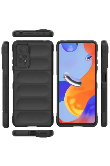 Newface Xiaomi Redmi Note 11 Pro Kılıf Optimum Silikon - Siyah resmi