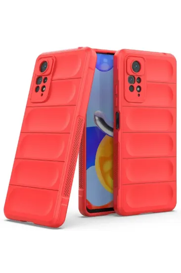 Newface Xiaomi Redmi Note 11 Pro Kılıf Optimum Silikon - Kırmızı resmi