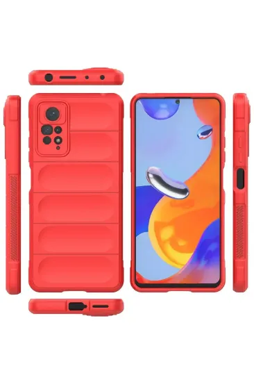 Newface Xiaomi Redmi Note 11 Pro Kılıf Optimum Silikon - Kırmızı resmi