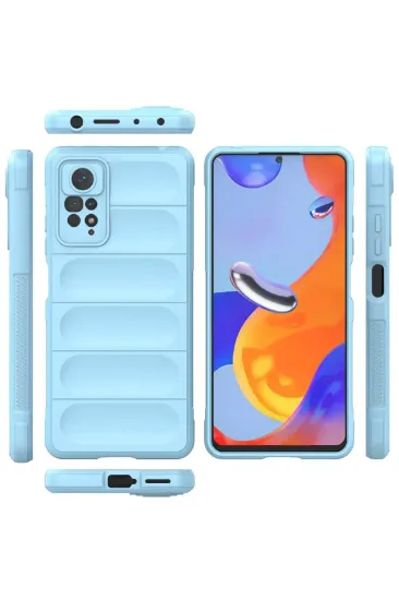 Newface Xiaomi Redmi Note 11 Pro Kılıf Optimum Silikon - Sky Blue resmi
