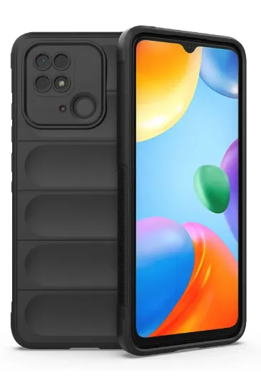 Newface Xiaomi Redmi 10C Kılıf Optimum Silikon - Siyah resmi