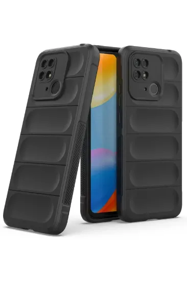 Newface Xiaomi Redmi 10C Kılıf Optimum Silikon - Siyah resmi