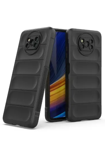 Newface Xiaomi Pocophone X3 Kılıf Optimum Silikon - Siyah resmi