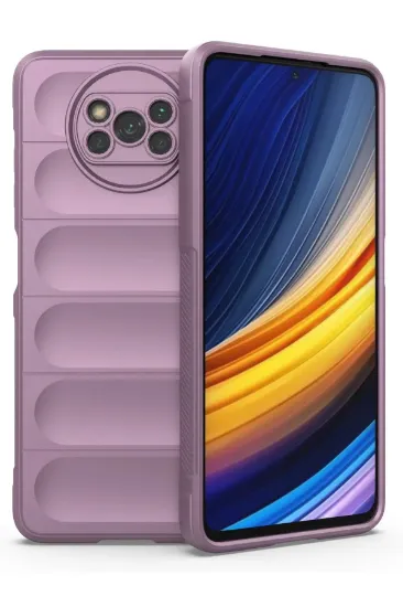 Newface Xiaomi Pocophone X3 Kılıf Optimum Silikon - Mor resmi