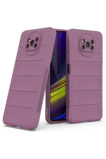 Newface Xiaomi Pocophone X3 Kılıf Optimum Silikon - Mor resmi