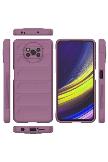 Newface Xiaomi Pocophone X3 Kılıf Optimum Silikon - Mor resmi