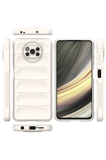 Newface Xiaomi Pocophone X3 Kılıf Optimum Silikon - Krem resmi
