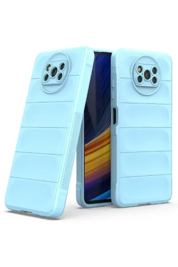Newface Xiaomi Pocophone X3 Kılıf Optimum Silikon - Sky Blue resmi