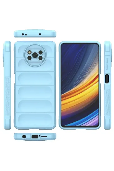 Newface Xiaomi Pocophone X3 Kılıf Optimum Silikon - Sky Blue resmi