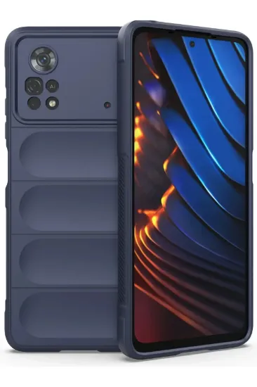 Newface Xiaomi Poco X4 Pro 5G Kılıf Optimum Silikon - Lacivert resmi