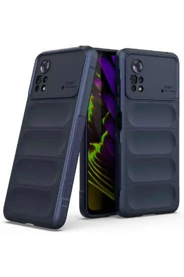 Newface Xiaomi Poco X4 Pro 5G Kılıf Optimum Silikon - Lacivert resmi