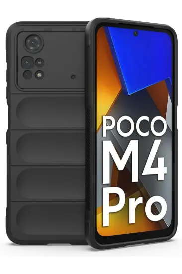Newface Xiaomi Poco M4 Pro 4G Kılıf Optimum Silikon - Siyah resmi