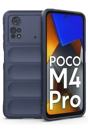 Newface Xiaomi Poco M4 Pro 4G Kılıf Optimum Silikon - Lacivert resmi
