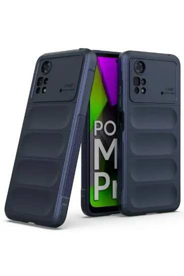 Newface Xiaomi Poco M4 Pro 4G Kılıf Optimum Silikon - Lacivert resmi