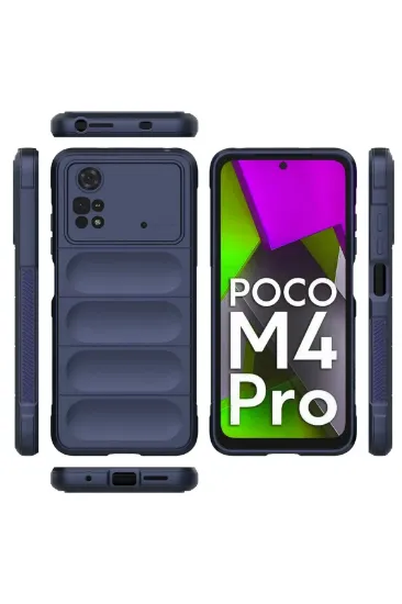 Newface Xiaomi Poco M4 Pro 4G Kılıf Optimum Silikon - Lacivert resmi