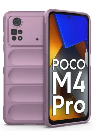 Newface Xiaomi Poco M4 Pro 4G Kılıf Optimum Silikon - Mor resmi