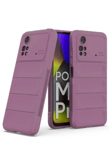 Newface Xiaomi Poco M4 Pro 4G Kılıf Optimum Silikon - Mor resmi