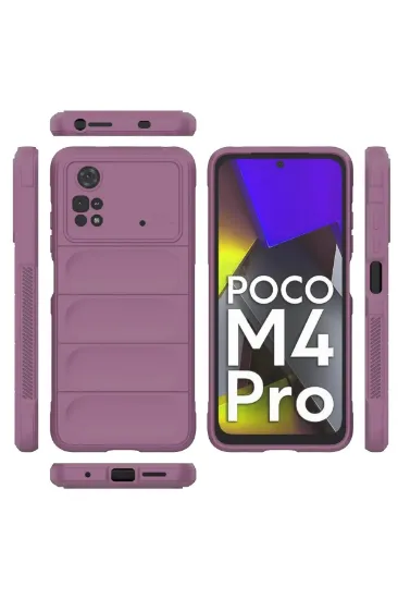 Newface Xiaomi Poco M4 Pro 4G Kılıf Optimum Silikon - Mor resmi