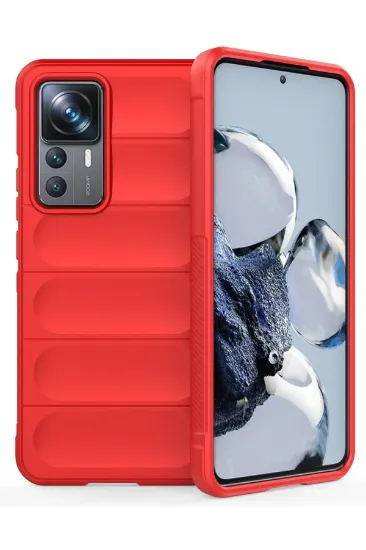Newface Xiaomi Mi 12T Pro Kılıf Optimum Silikon - Kırmızı resmi