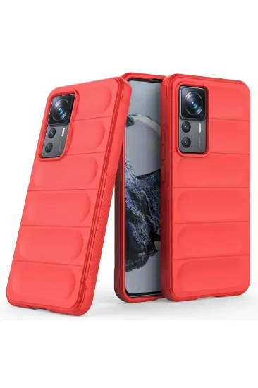 Newface Xiaomi Mi 12T Pro Kılıf Optimum Silikon - Kırmızı resmi