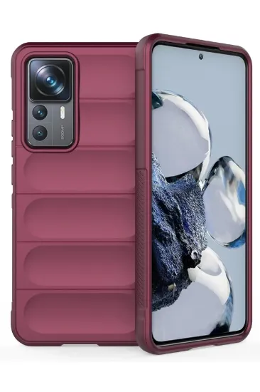 Newface Xiaomi Mi 12T Pro Kılıf Optimum Silikon - Bordo resmi