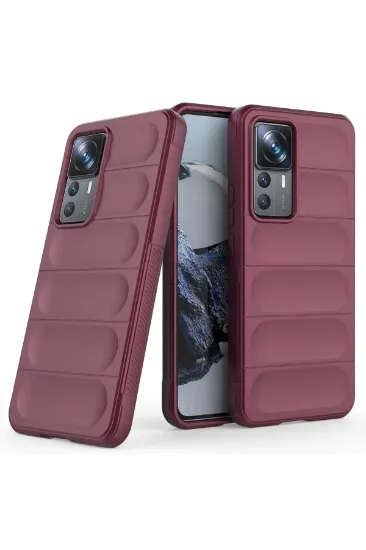 Newface Xiaomi Mi 12T Pro Kılıf Optimum Silikon - Bordo resmi