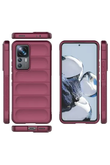 Newface Xiaomi Mi 12T Pro Kılıf Optimum Silikon - Bordo resmi