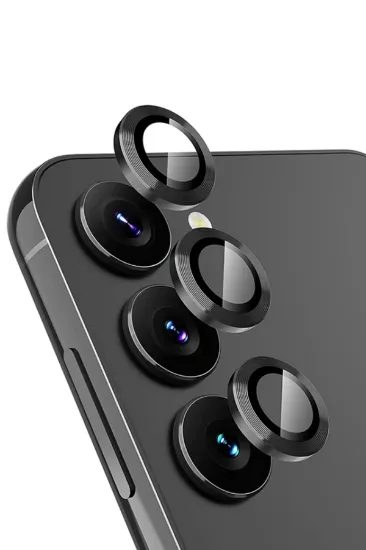 Newface Samsung Galaxy A25 5G Valdez Metal Kamera Lens - Siyah resmi
