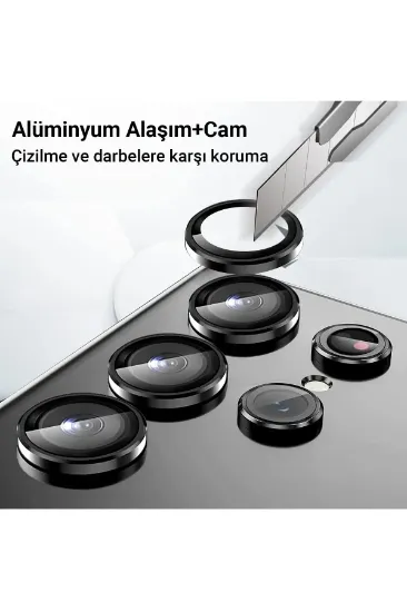 Newface Samsung Galaxy Z Fold 5 Valdez Metal Kamera Lens - Krem resmi