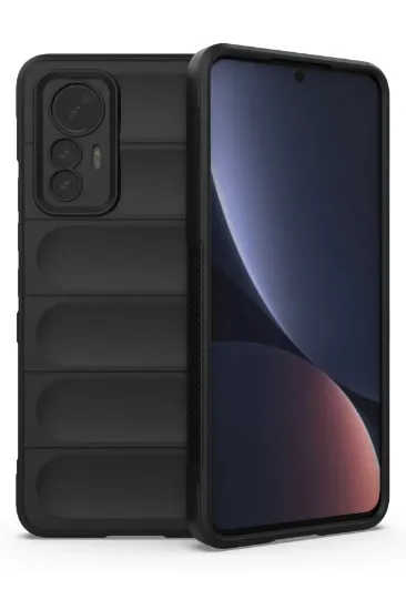 Newface Xiaomi Mi 12 Lite Kılıf Optimum Silikon - Siyah resmi