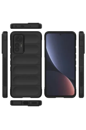 Newface Xiaomi Mi 12 Lite Kılıf Optimum Silikon - Siyah resmi