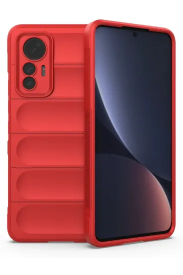 Newface Xiaomi Mi 12 Lite Kılıf Optimum Silikon - Kırmızı resmi