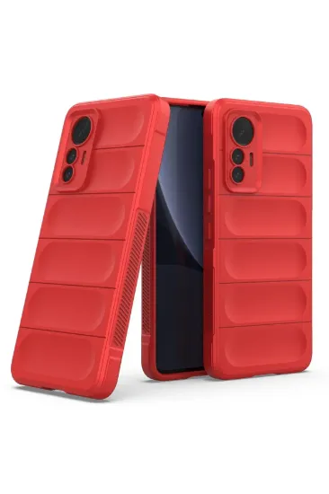 Newface Xiaomi Mi 12 Lite Kılıf Optimum Silikon - Kırmızı resmi