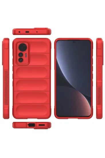 Newface Xiaomi Mi 12 Lite Kılıf Optimum Silikon - Kırmızı resmi