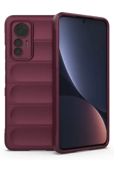 Newface Xiaomi Mi 12 Lite Kılıf Optimum Silikon - Bordo resmi