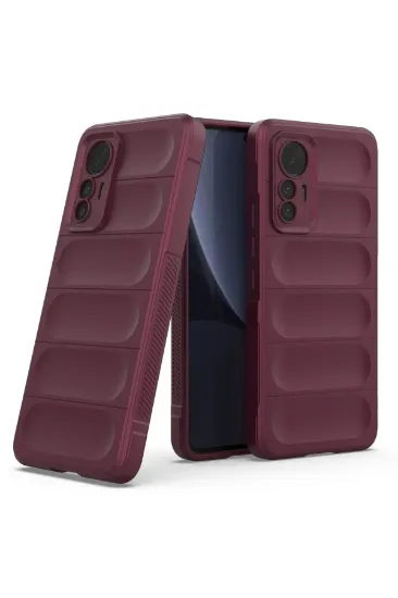 Newface Xiaomi Mi 12 Lite Kılıf Optimum Silikon - Bordo resmi