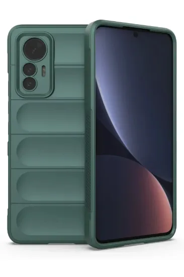 Newface Xiaomi Mi 12 Lite Kılıf Optimum Silikon - Koyu Yeşil resmi