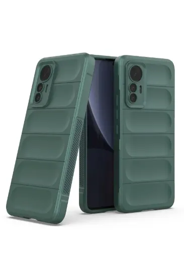 Newface Xiaomi Mi 12 Lite Kılıf Optimum Silikon - Koyu Yeşil resmi