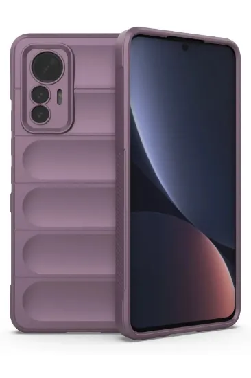 Newface Xiaomi Mi 12 Lite Kılıf Optimum Silikon - Mor resmi