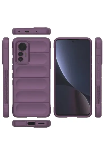 Newface Xiaomi Mi 12 Lite Kılıf Optimum Silikon - Mor resmi