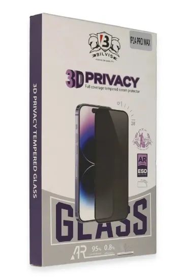 Newface iPhone 15 Pro Bilvis 3D Hayalet Cam Ekran Koruyucu resmi