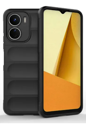 Newface Vivo Y16 Kılıf Optimum Silikon - Siyah resmi