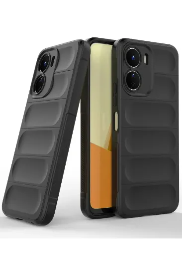 Newface Vivo Y16 Kılıf Optimum Silikon - Siyah resmi