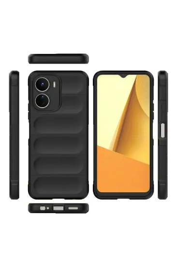 Newface Vivo Y16 Kılıf Optimum Silikon - Siyah resmi